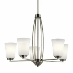 Kichler Tao 25 1/4" Wide Brushed Nickel 5-Light Chandelier
