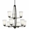Kichler Tao 26 1/2" Wide Oiled Bronze 9-Light Chandelier 2 Kichler Tao 26 1/2" Wide Oiled Bronze 9-Light Chandelier -Outlet The Radiantix Store kichler tao 26 and one half inch wide oiled bronze 9 light chandelier 42m04