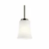 Kichler Tao 4 3/4" Wide Brushed Nickel Mini Pendant -Outlet The Radiantix Store kichler tao 4 and three quarter inch wide brushed nickel mini pendant 42x50