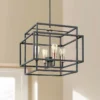 Kichler Taubert 18"W Black Steel Open-Cube 4-Light Pendant -Outlet The Radiantix Store kichler taubert 18 inchw black steel open cube 4 light pendant 18c69cropped