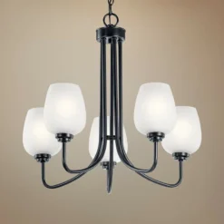 Kichler Valserrano 24 1/4" Wide Black 5-Light Chandelier
