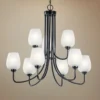 Kichler Valserrano 31 3/4" Wide Black 9-Light Chandelier -Outlet The Radiantix Store kichler valserrano 31 and three quarter inch wide black 9 light chandelier 75c81cropped