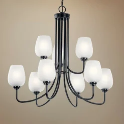Kichler Valserrano 31 3/4" Wide Black 9-Light Chandelier
