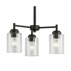 Kichler Winslow 18" Wide Oiled Bronze 3-Light Chandelier -Outlet The Radiantix Store kichler winslow 18 inch wide oiled bronze 3 light chandelier 42v49views1