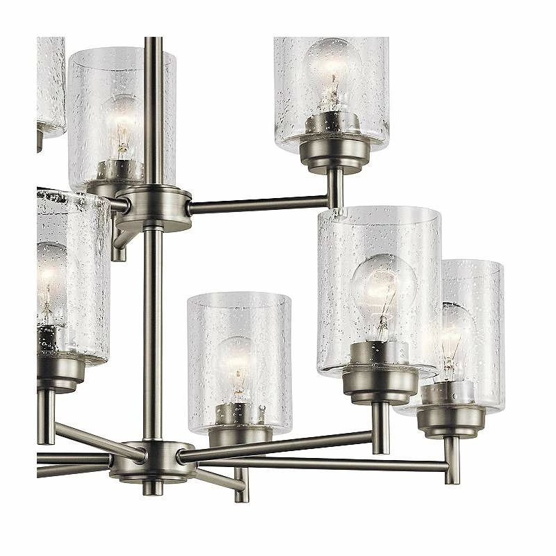 Kichler Winslow 27" Wide Brushed Nickel 9-Light Chandelier 4 Kichler Winslow 27" Wide Brushed Nickel 9-Light Chandelier - Image 2