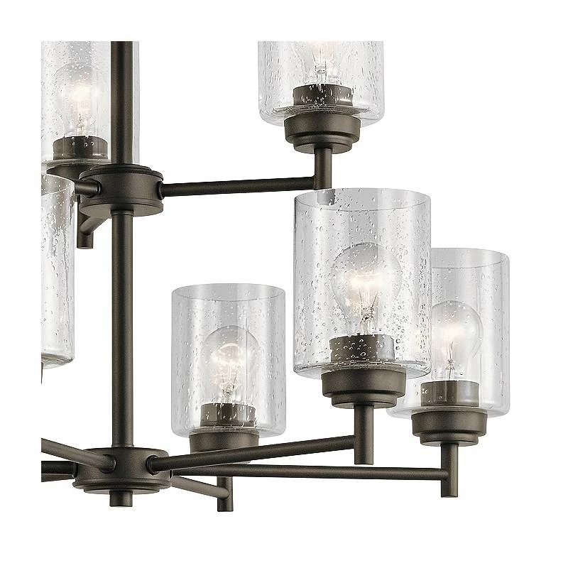 Kichler Winslow 27" Wide Oiled Bronze 9-Light Chandelier 4 Kichler Winslow 27" Wide Oiled Bronze 9-Light Chandelier - Image 2