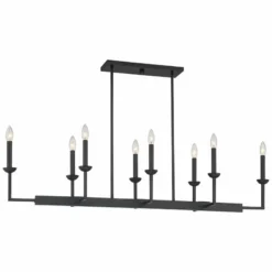 Kime 50" Wide Black 8-Light Trestle Island Chandelier 9 Kime 50" Wide Black 8-Light Trestle Island Chandelier -Outlet The Radiantix Store kime 50 inch wide black 8 light trestle island chandelier 267y1