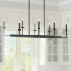 Kime 50" Wide Black 8-Light Trestle Island Chandelier -Outlet The Radiantix Store kime 50 inch wide black 8 light trestle island chandelier 267y1cropped
