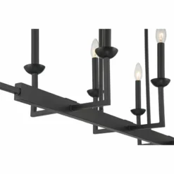 Kime 50" Wide Black 8-Light Trestle Island Chandelier 11 Kime 50" Wide Black 8-Light Trestle Island Chandelier -Outlet The Radiantix Store kime 50 inch wide black 8 light trestle island chandelier 267y1views2