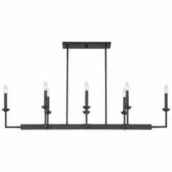 Kime 50" Wide Black 8-Light Trestle Island Chandelier 13 Kime 50" Wide Black 8-Light Trestle Island Chandelier -Outlet The Radiantix Store kime 50 inch wide black 8 light trestle island chandelier 267y1views4
