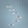Koncept Royyo 12" Wide Polished Nickel 6-Light Mini Pendant