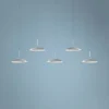 Koncept Royyo 44" Wide Silver 5-Light Linear Pendant -Outlet The Radiantix Store koncept royyo 44 inch wide silver 5 light linear pendant 68r27cropped