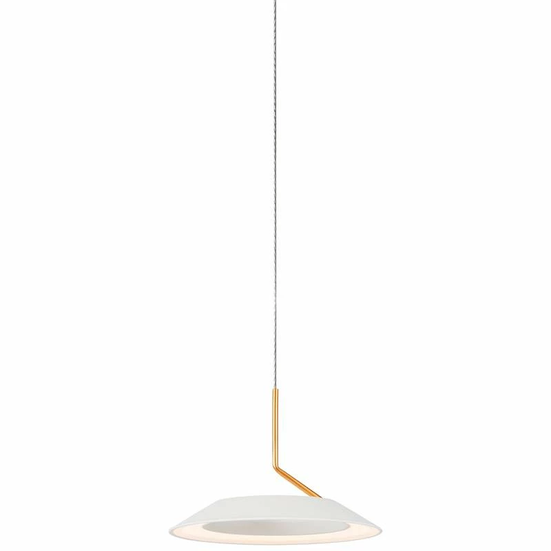 Koncept Royyo 6 1/2" Wide Matte White And Gold Modern Mini Pendant 4 Koncept Royyo 6 1/2" Wide Matte White And Gold Modern Mini Pendant - Image 2