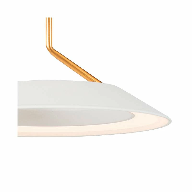 Koncept Royyo 6 1/2" Wide Matte White And Gold Modern Mini Pendant 5 Koncept Royyo 6 1/2" Wide Matte White And Gold Modern Mini Pendant - Image 3