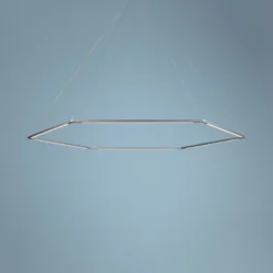 Koncept Z-Bar Honeycomb 51 3/4"W Silver LED Pendant Light