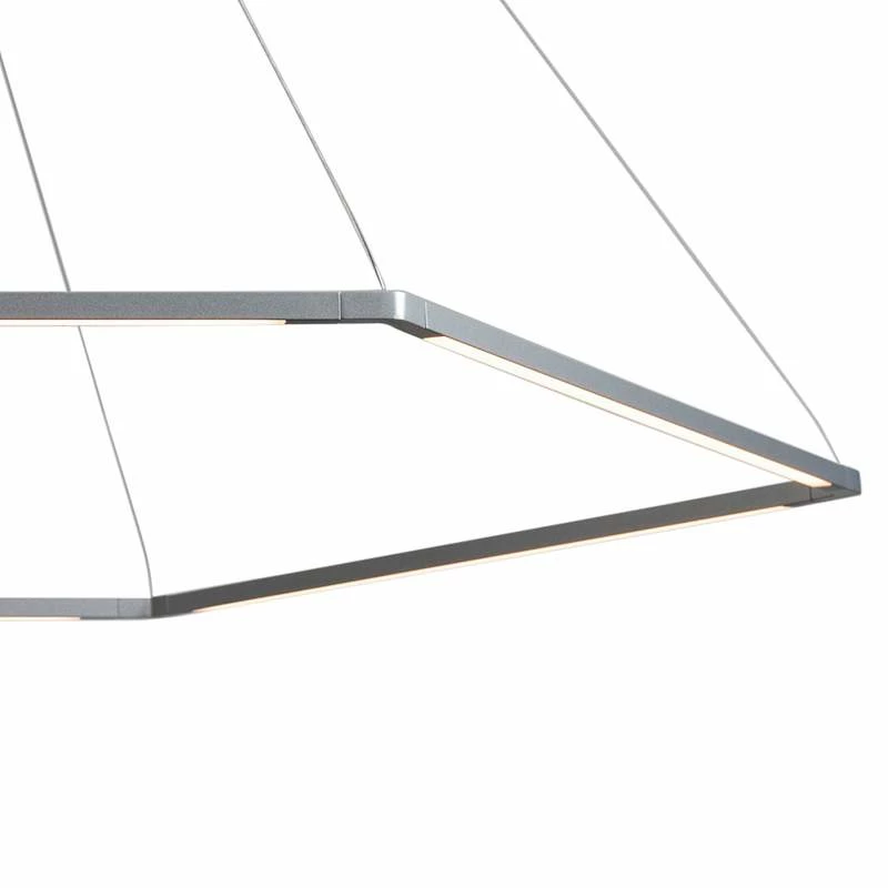 Koncept Z-Bar Honeycomb 51 3/4"W Silver LED Pendant Light 5 Koncept Z-Bar Honeycomb 51 3/4"W Silver LED Pendant Light - Image 3