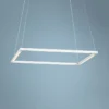 Koncept Z-Bar Square 18" Wide Modern Matte White LED Pendant Light -Outlet The Radiantix Store koncept z bar square 18 inch wide modern matte white led pendant light 65t80cropped