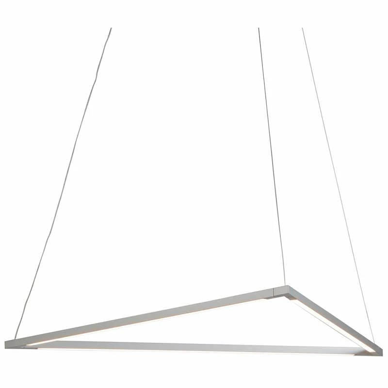 Koncept Z-Bar Triangle 26 1/2" Wide Silver LED Pendant Light 4 Koncept Z-Bar Triangle 26 1/2" Wide Silver LED Pendant Light - Image 2