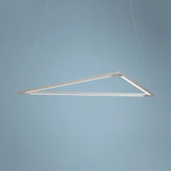 Koncept Z-Bar Triangle 26 1/2" Wide Silver LED Pendant Light