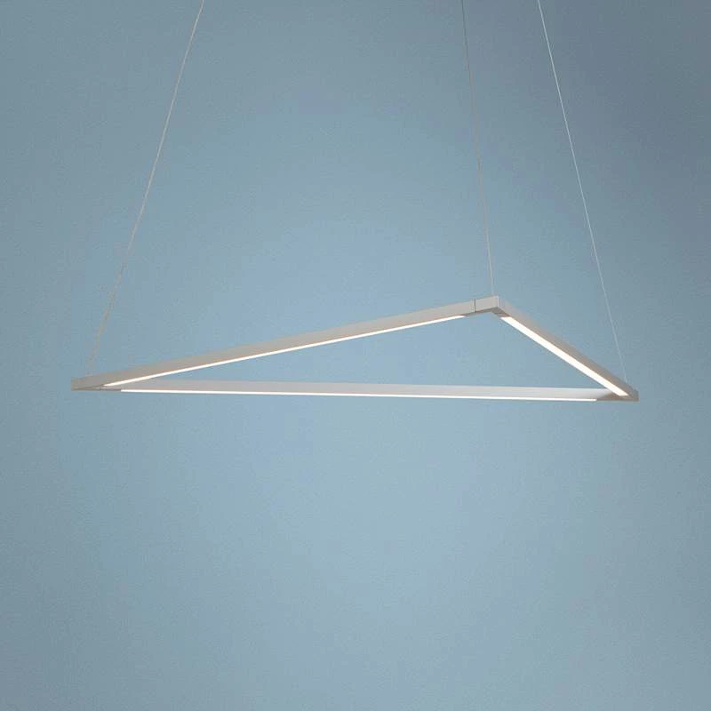 Koncept Z-Bar Triangle 26 1/2" Wide Silver LED Pendant Light 3 Koncept Z-Bar Triangle 26 1/2" Wide Silver LED Pendant Light