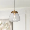 Lavaje 6 1/2"W Gold Iron Seeded Glass Mini Pendant Light -Outlet The Radiantix Store lavaje 6 and one half inchw gold iron seeded glass mini pendant light 99c18cropped