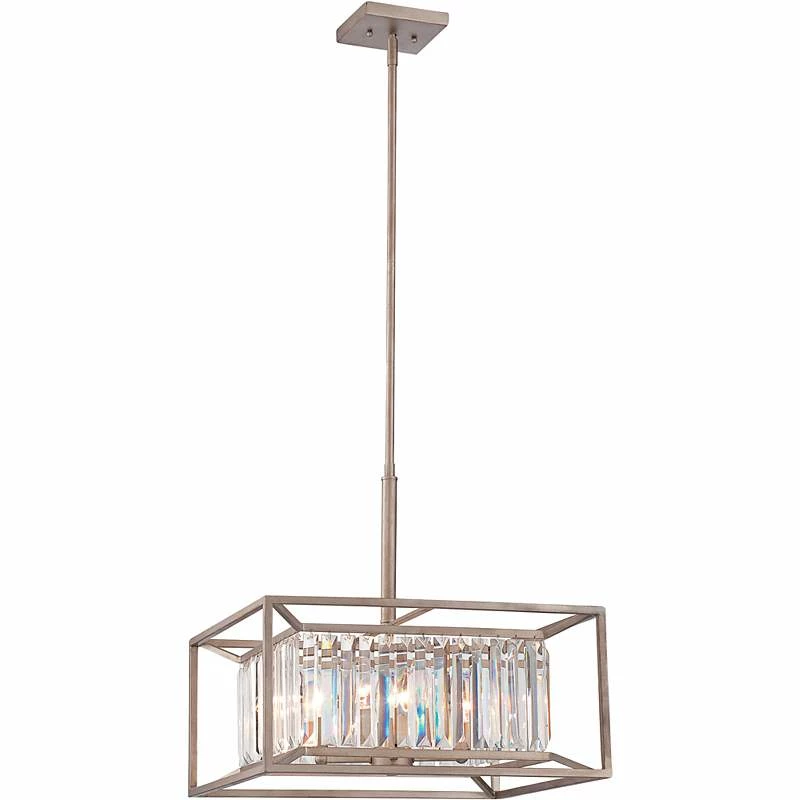 Linares 19" Wide Aged Platinum 4-Light Pendant 4 Linares 19" Wide Aged Platinum 4-Light Pendant - Image 2
