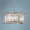 Linares 19" Wide Aged Platinum 4-Light Pendant -Outlet The Radiantix Store linares 19 inch wide aged platinum 4 light pendant 8f018cropped