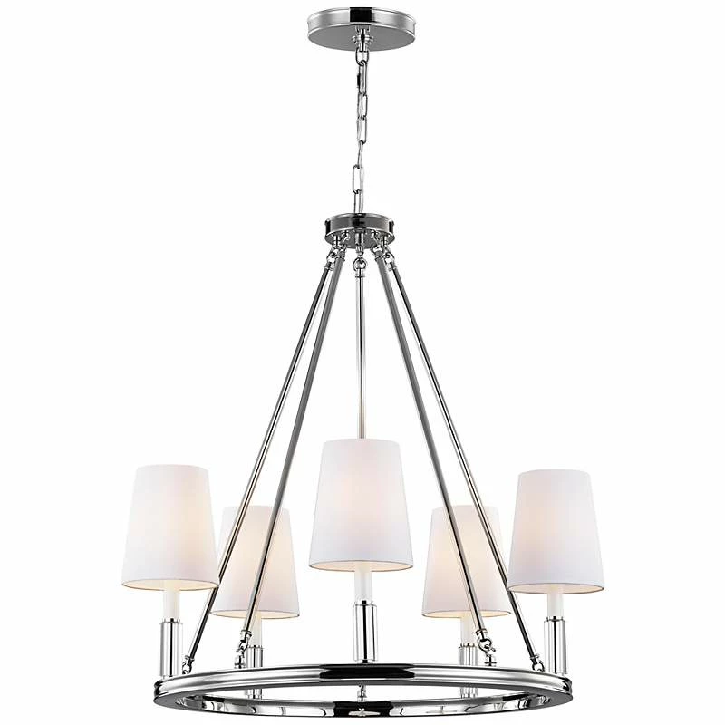 Lismore 28 1/4" Wide Polished Nickel Chandelier 4 Lismore 28 1/4" Wide Polished Nickel Chandelier - Image 2