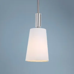 Lismore 5" Wide Polished Nickel Mini Pendant Light