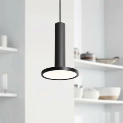 AFX Luna 8" Wide Black LED Mini Pendant Light