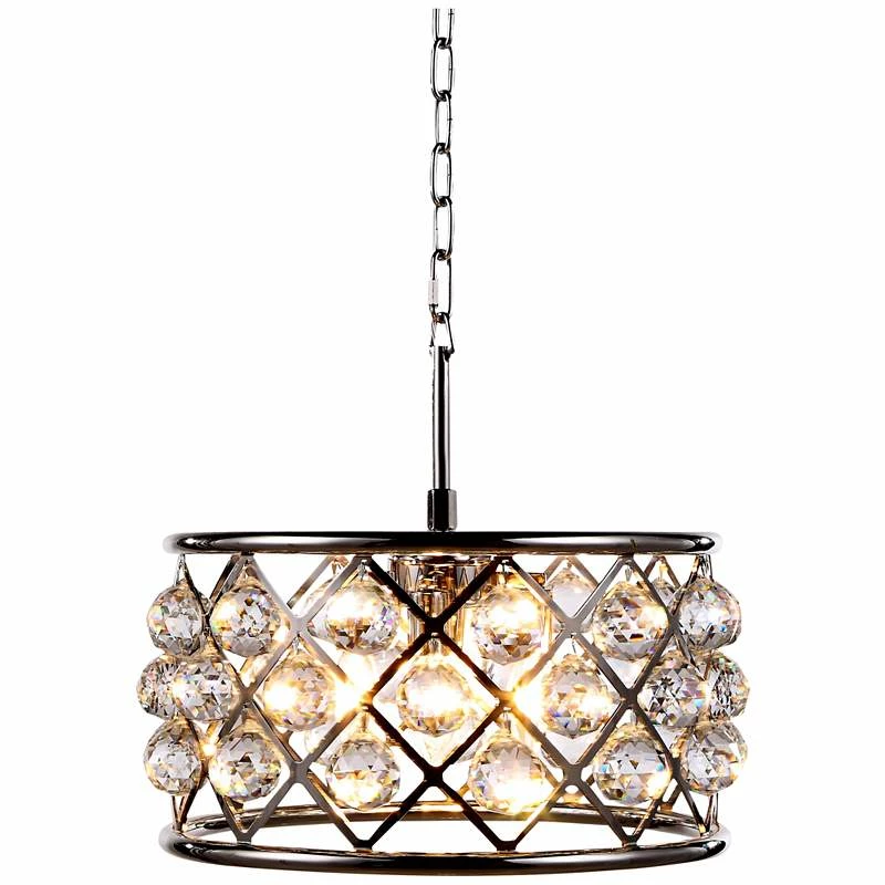 Madison 16" Wide Crystal Polished Nickel Pendant Light 4 Madison 16" Wide Crystal Polished Nickel Pendant Light - Image 2