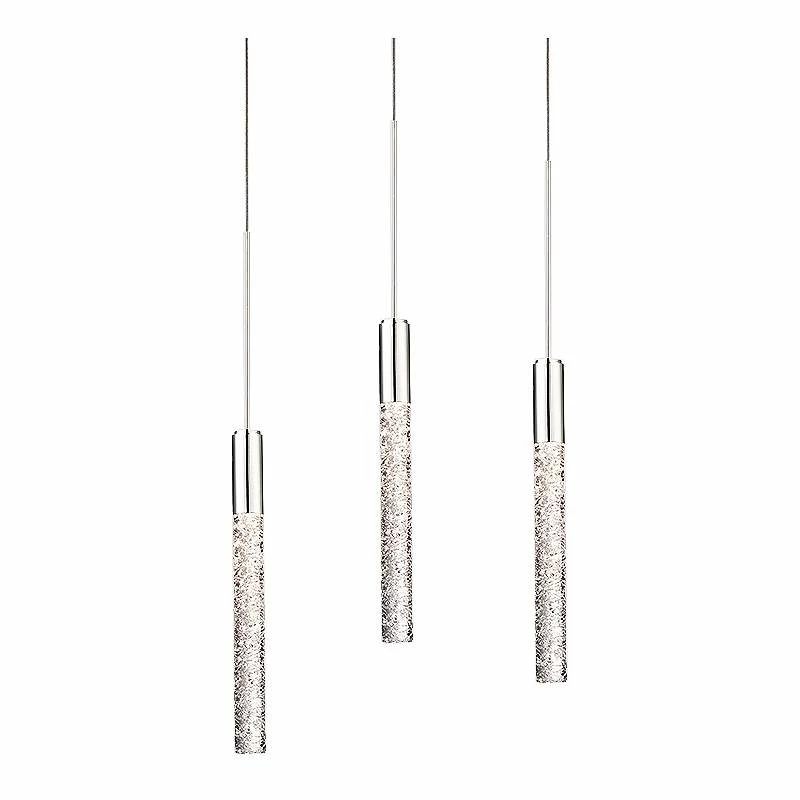 Magic 12"W Polished Nickel 3-Light LED Multi Light Pendant 4 Magic 12"W Polished Nickel 3-Light LED Multi Light Pendant - Image 2