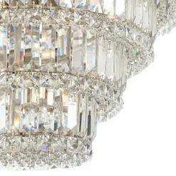 Magnificence Satin Nickel 28 1/2" Wide 21-Light Crystal Chandelier -Outlet The Radiantix Store magnificence satin nickel 28 and one half inch wide 21 light crystal chandelier 88m28views1
