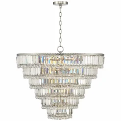 Magnificence Satin Nickel 28 1/2" Wide 21-Light Crystal Chandelier -Outlet The Radiantix Store magnificence satin nickel 28 and one half inch wide 21 light crystal chandelier 88m28views4