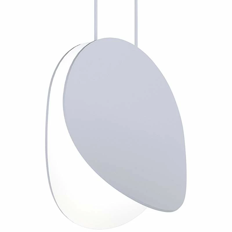Malibu Discs™ 7 1/2"W Dove Gray LED Mini Pendant Light 3 Malibu Discs™ 7 1/2"W Dove Gray LED Mini Pendant Light