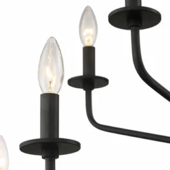 Manfred 35 1/2" Wide Black 2-Tier 10-Light Chandelier -Outlet The Radiantix Store manfred 35 and one half inch wide black 2 tier 10 light chandelier 91w59views1