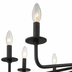 Manfred 36" Wide Black 10-Light Chandelier -Outlet The Radiantix Store manfred 36 inch wide black 10 light chandelier 91w50views1