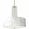 Marble Glow Carey 24" Brushed Nickel 4-Light Chandelier -Outlet The Radiantix Store marble glow carey 24 inch brushed nickel 4 light chandelier 649t1