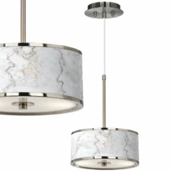 Marble Glow Giclee Glow 10 1/4" Wide Pendant Light