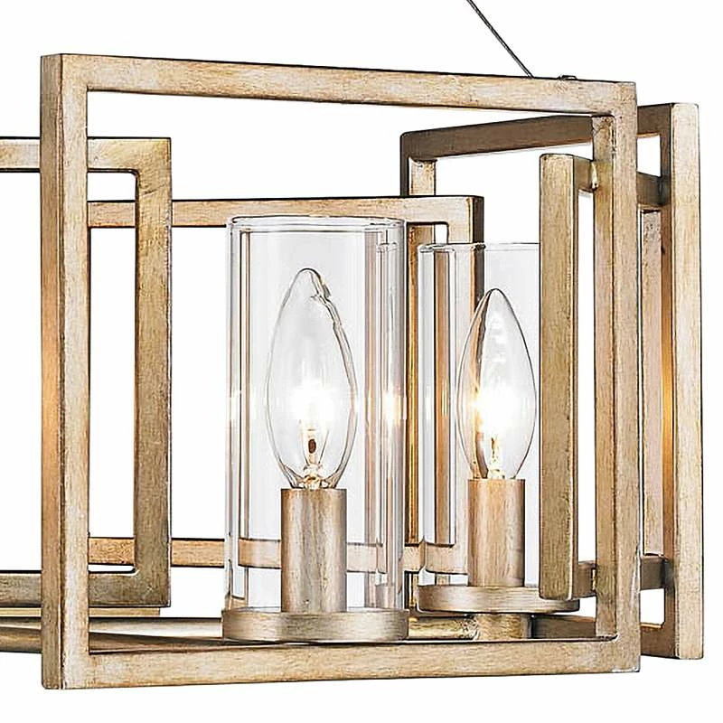 Golden Lighting Marco 24 1/2" Wide White Gold 5-Light Chandelier 5 Golden Lighting Marco 24 1/2" Wide White Gold 5-Light Chandelier - Image 3
