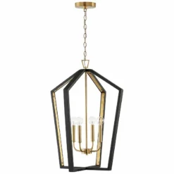 Maren 20" Wide Black And Brass Pendant Modern Chandelier 11 Maren 20" Wide Black And Brass Pendant Modern Chandelier -Outlet The Radiantix Store maren 20 inch wide black and brass pendant modern chandelier 597m3views4