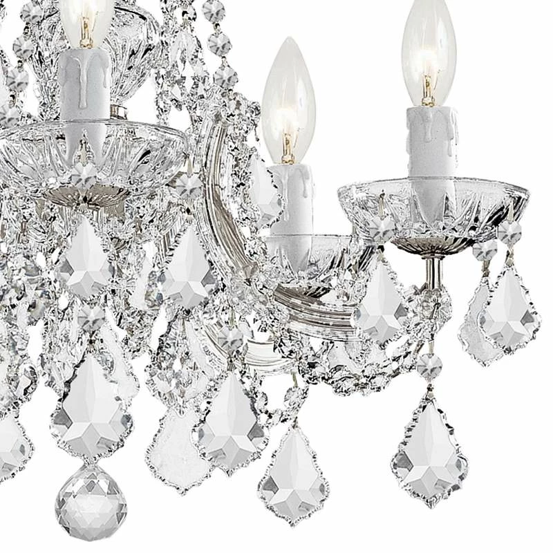 Maria Theresa 20" Wide Polished Chrome 5-Light Chandelier 5 Maria Theresa 20" Wide Polished Chrome 5-Light Chandelier - Image 3