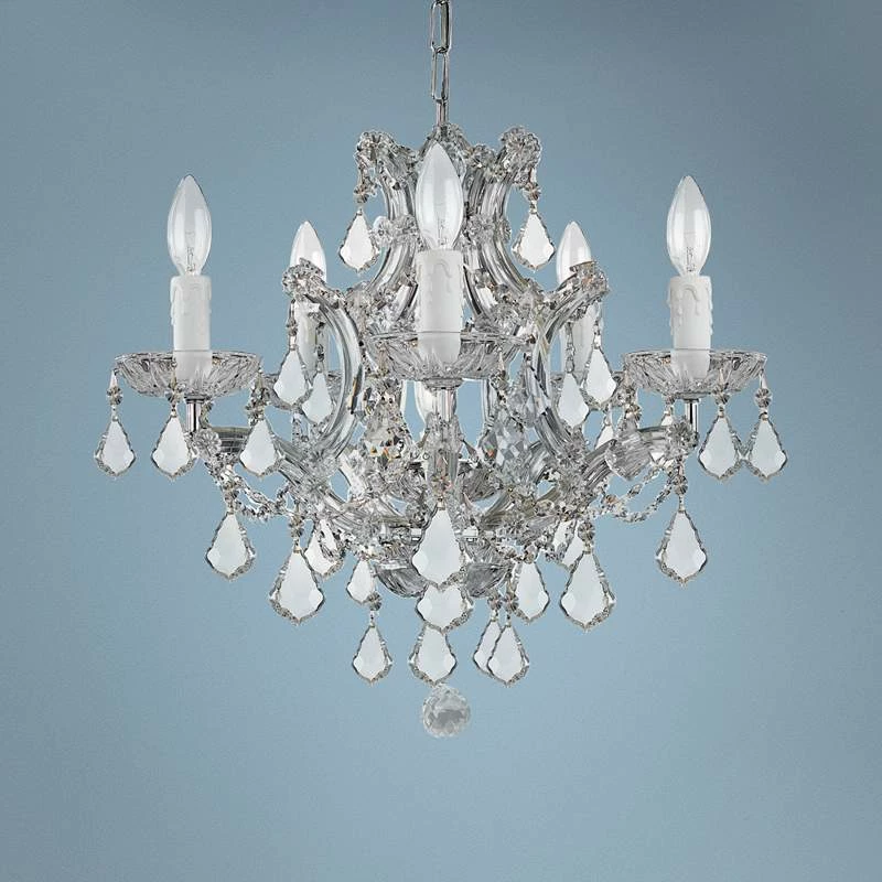 Maria Theresa 20" Wide Polished Chrome 6-Light Chandelier 3 Maria Theresa 20" Wide Polished Chrome 6-Light Chandelier