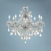 Maria Theresa 28" Wide Polished Nickel 9-Light Chandelier -Outlet The Radiantix Store maria theresa 28 inch wide polished nickel 9 light chandelier 74t70cropped