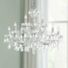 Maria Theresa 29" Wide Polished Chrome 12-Light Chandelier