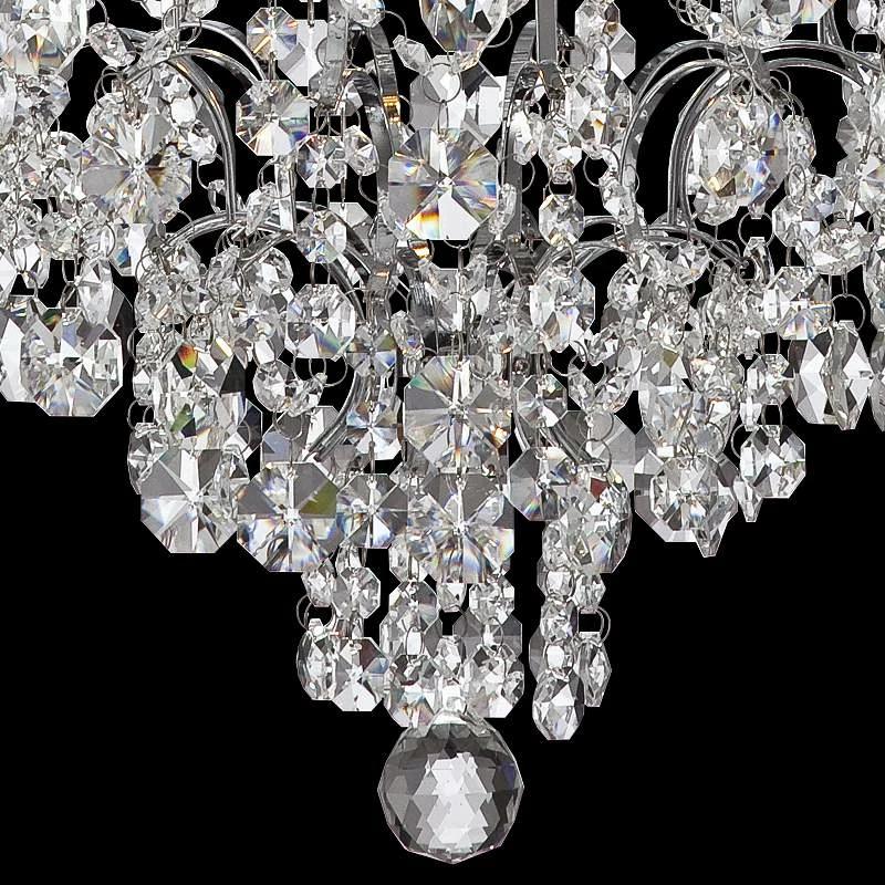 Marilyn 18 1/4" Wide Chrome And Crystal Chandelier 6 Marilyn 18 1/4" Wide Chrome And Crystal Chandelier - Image 4