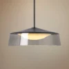 Masque Grande 18" Wide Smoke Pendant Light