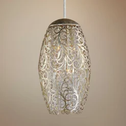 Maxim Arabesque 13" Wide Golden Silver Pendant Light