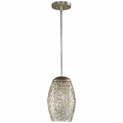 Maxim Arabesque 6 1/2" Wide Golden Silver Mini Pendant 7 Maxim Arabesque 6 1/2" Wide Golden Silver Mini Pendant -Outlet The Radiantix Store maxim arabesque 6 and one half inch wide golden silver mini pendant v3351