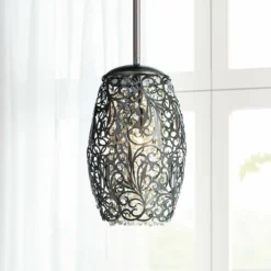 Maxim Arabesque 6 1/2" Wide Oil Rubbed Bronze Mini Pendant